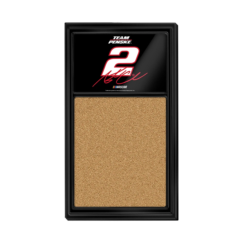Austin Cindric 17.5" x 31'' Cork Note Board