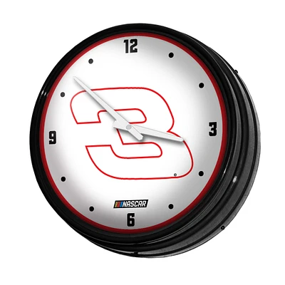 Austin Dillon 18.5" Retro Lighted Wall Clock