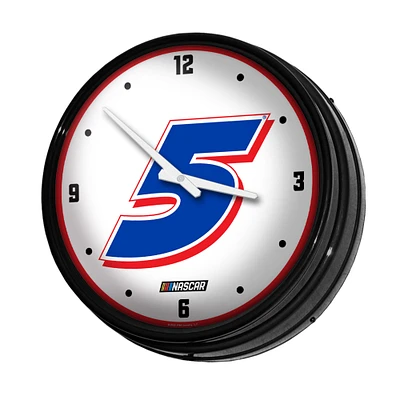 Kyle Larson 18.5" Retro Lighted Wall Clock