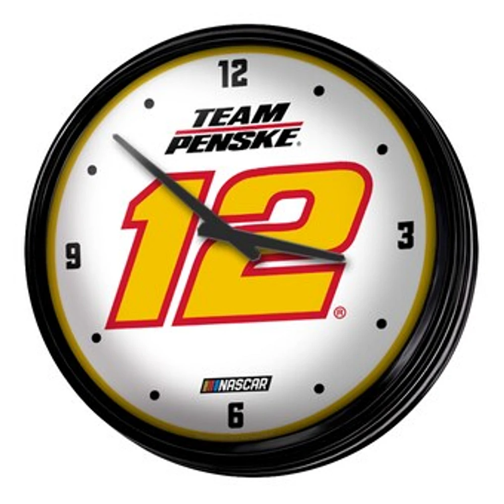 Ryan Blaney 18.5" Retro Lighted Wall Clock