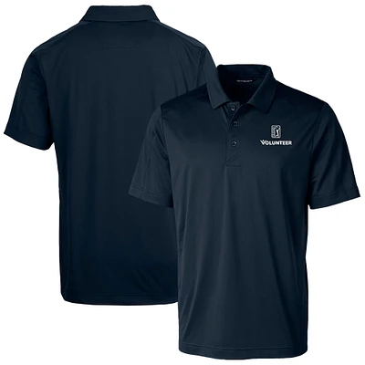 Men's Cutter & Buck Navy PGA TOUR Volunteers Big Tall Prospect Textured Stretch Polo