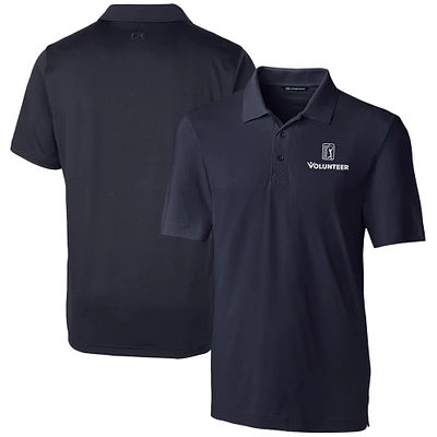 Men's Cutter & Buck Navy PGA TOUR Volunteers Big Tall Forge Stretch Polo
