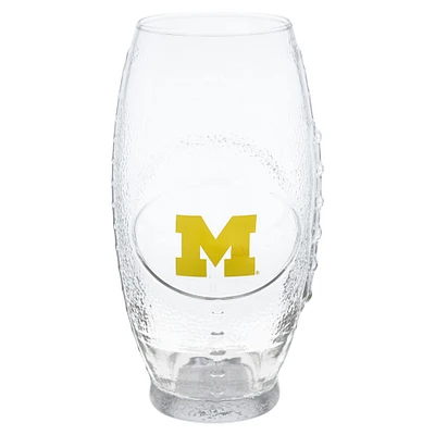 Michigan Wolverines 23oz. Football Glass
