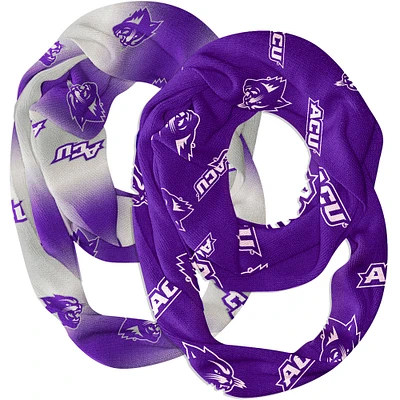 Vive La Fete Abilene Christian University Wildcats Two-Piece Infinity Scarves Set