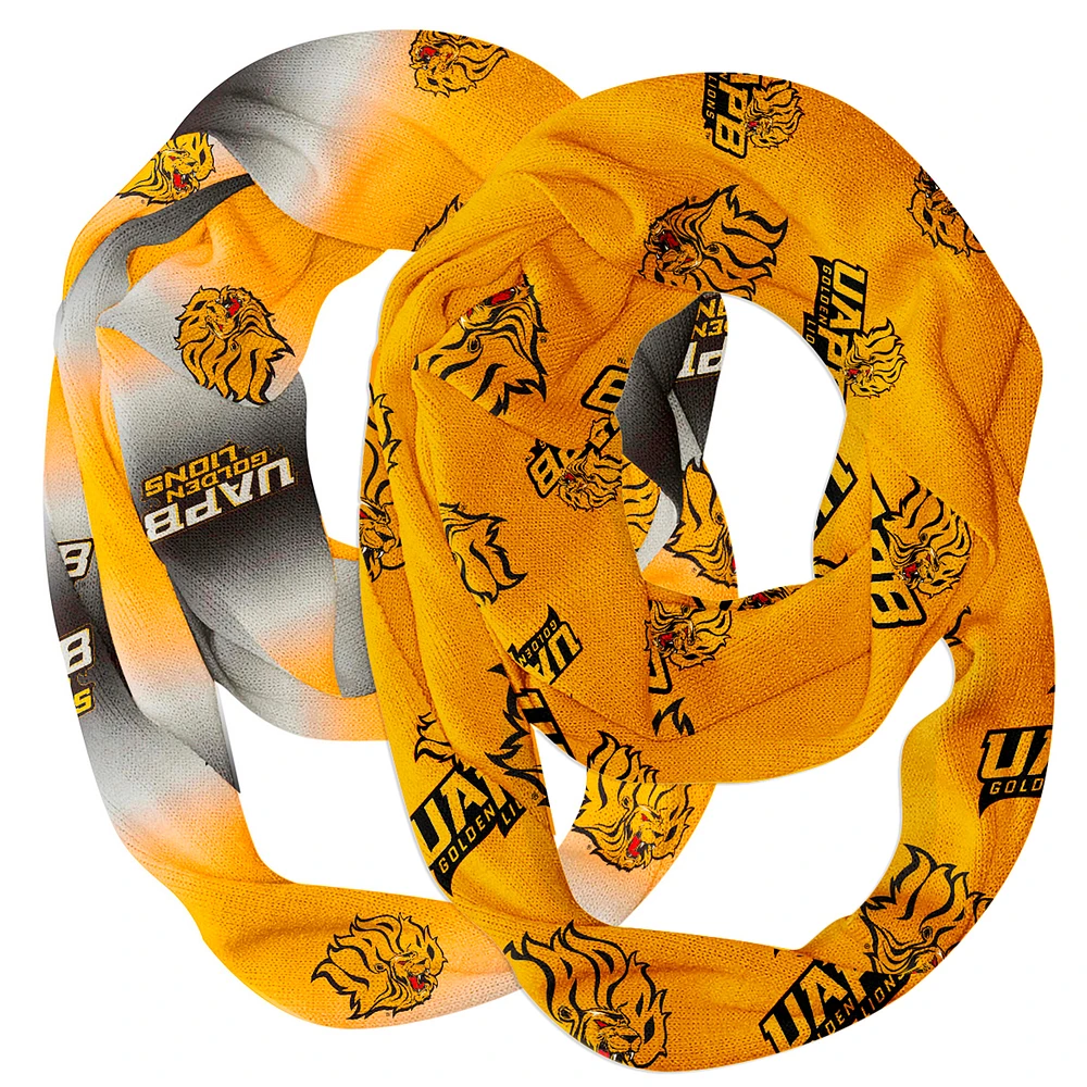 Vive La Fete Arkansas Pine Bluff Golden Lions Two-Piece Infinity Scarves Set