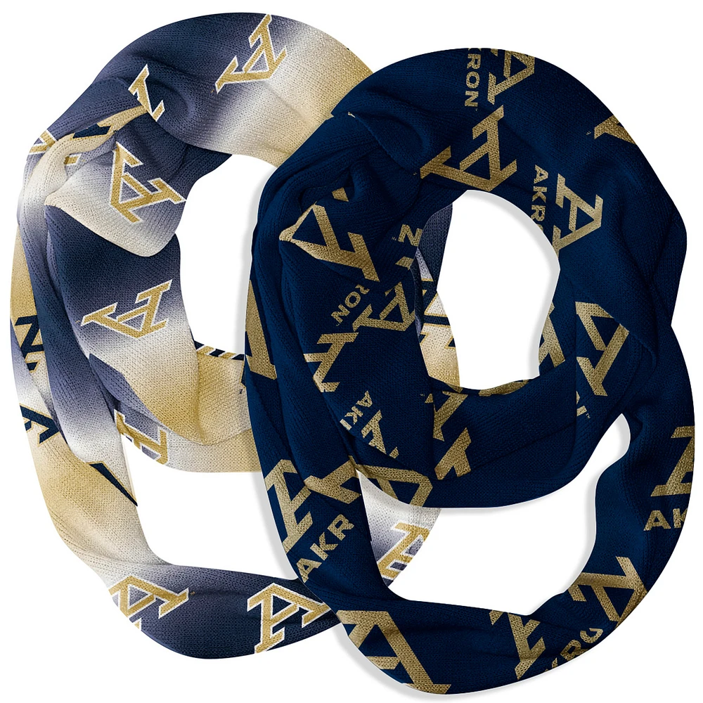Vive La Fete Akron Zips Two-Piece Infinity Scarves Set
