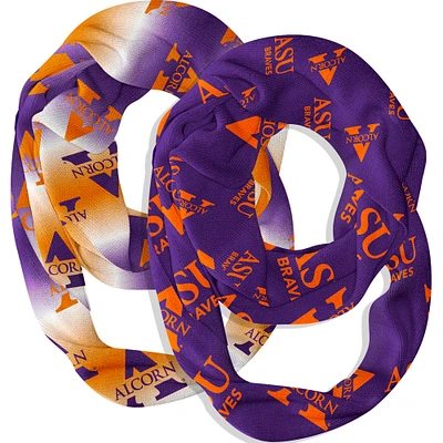 Vive La Fete Alcorn State Braves Two-Piece Infinity Scarves Set
