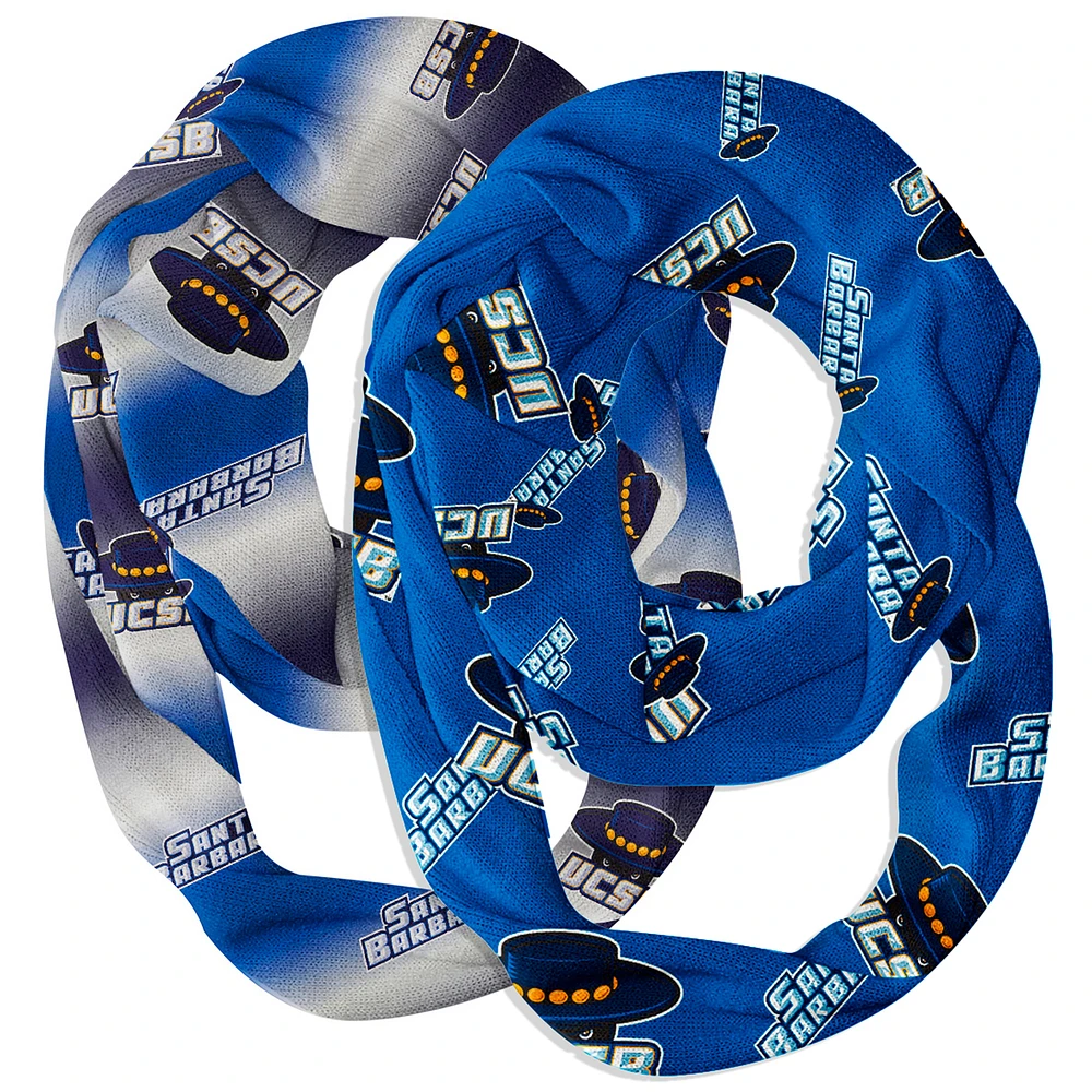 Vive La Fete UC Santa Barbara Gauchos Two-Piece Infinity Scarves Set