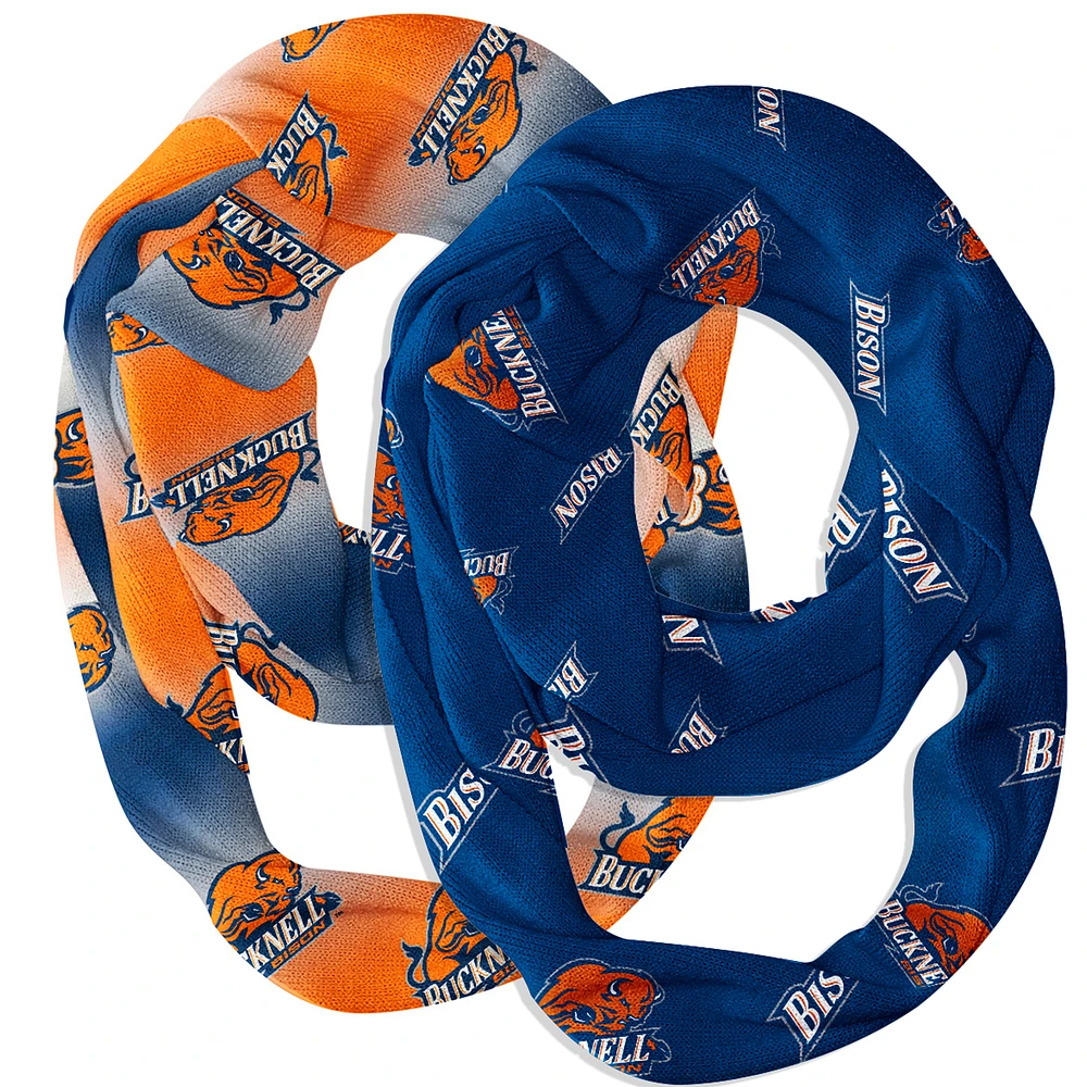 Vive La Fete Bucknell Bison Two-Piece Infinity Scarves Set
