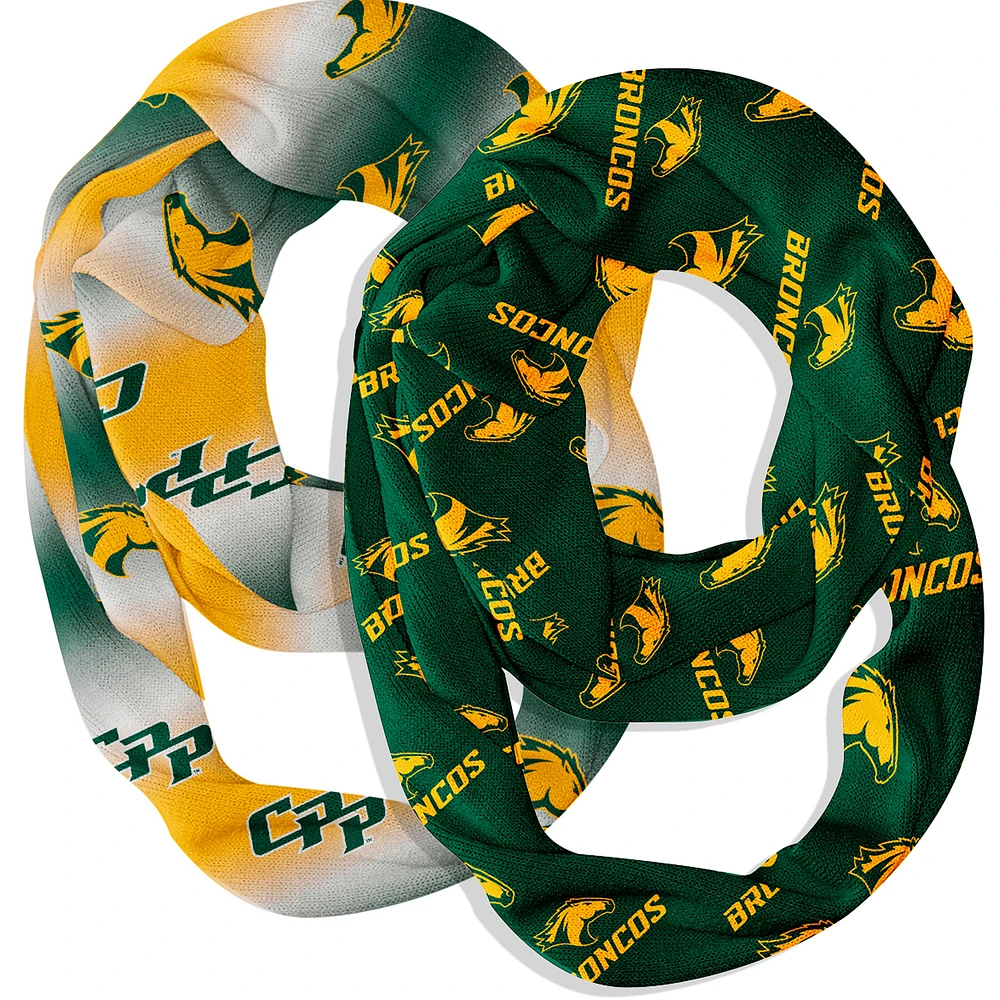 Vive La Fete Cal Poly Pomona Broncos Two-Piece Infinity Scarves Set