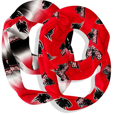 Vive La Fete Clark Atlanta University Panthers Two-Piece Infinity Scarves Set