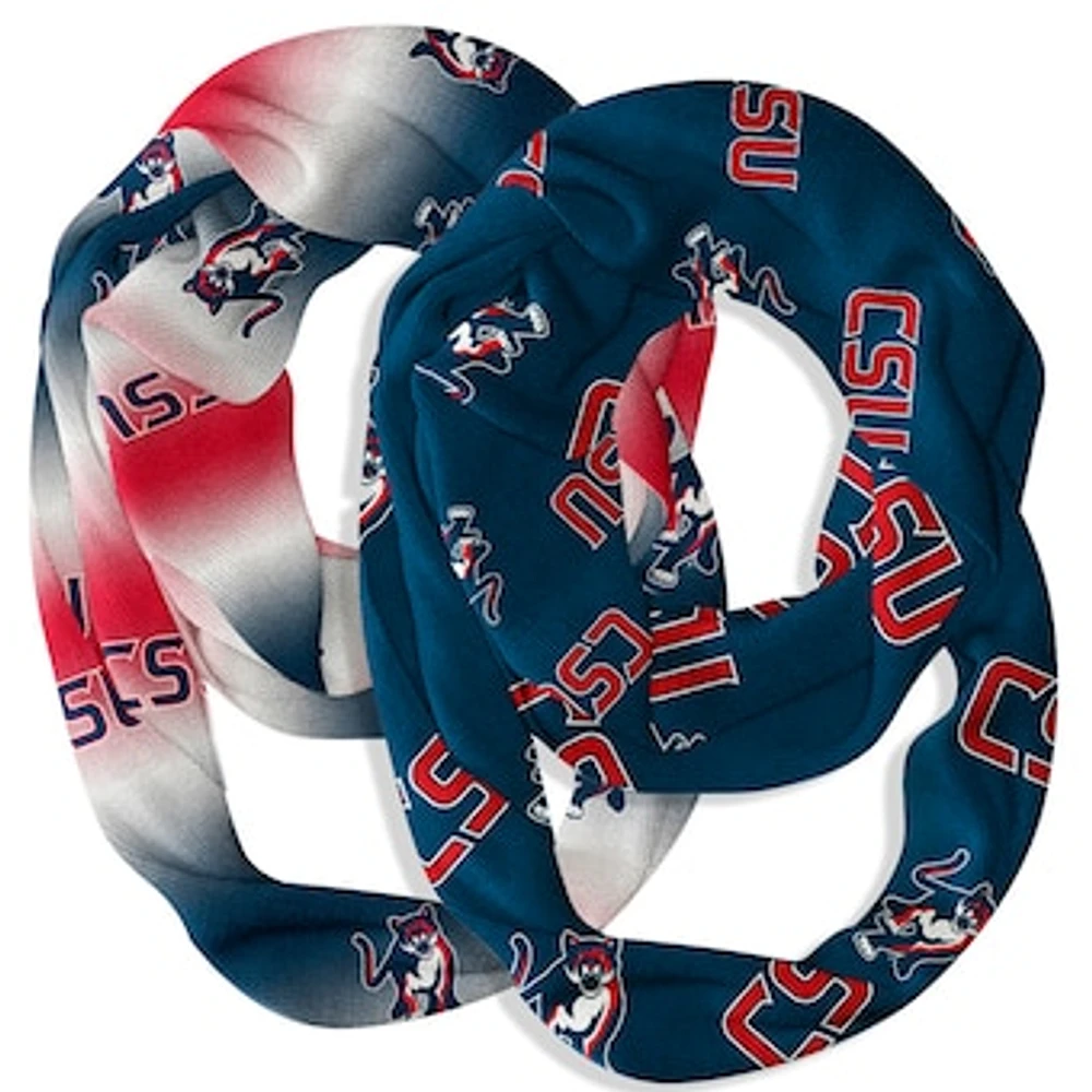 Vive La Fete Columbus State Cougars Two-Piece Infinity Scarves Set