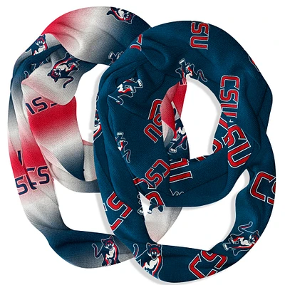 Vive La Fete Columbus State Cougars Two-Piece Infinity Scarves Set