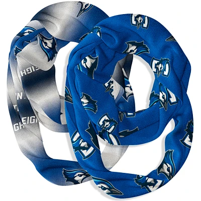 Vive La Fete Creighton Bluejays Two-Piece Infinity Scarves Set