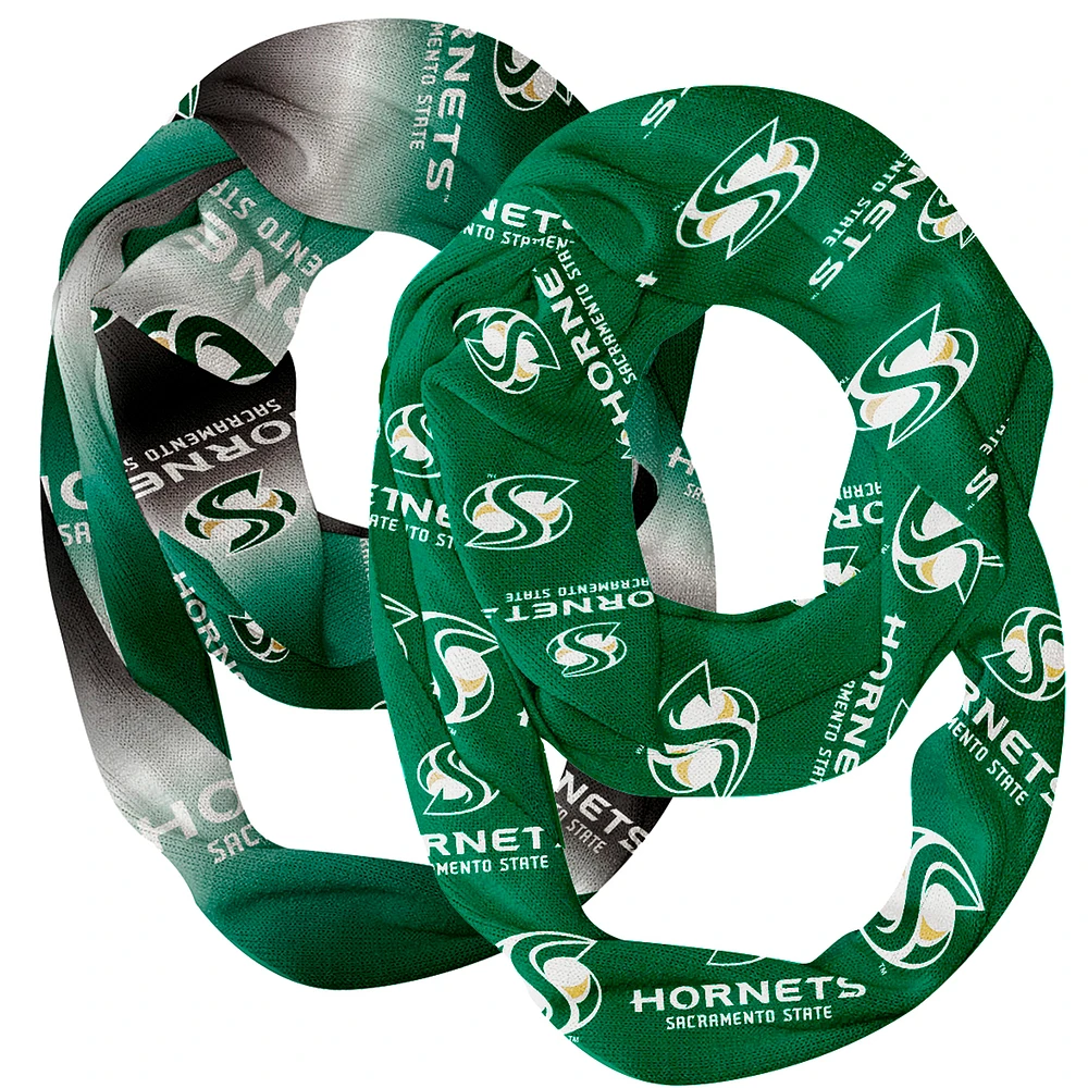 Vive La Fete Sacramento State Hornets Two-Piece Infinity Scarves Set