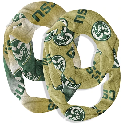 Vive La Fete Colorado State Rams Two-Piece Infinity Scarves Set