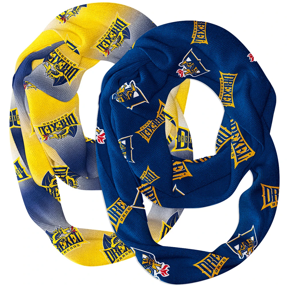 Vive La Fete Drexel Dragons Two-Piece Infinity Scarves Set