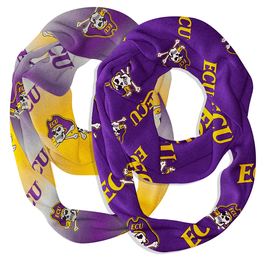 Vive La Fete ECU Pirates Two-Piece Infinity Scarves Set