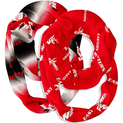 Vive La Fete Eastern Washington Eagles Two-Piece Infinity Scarves Set