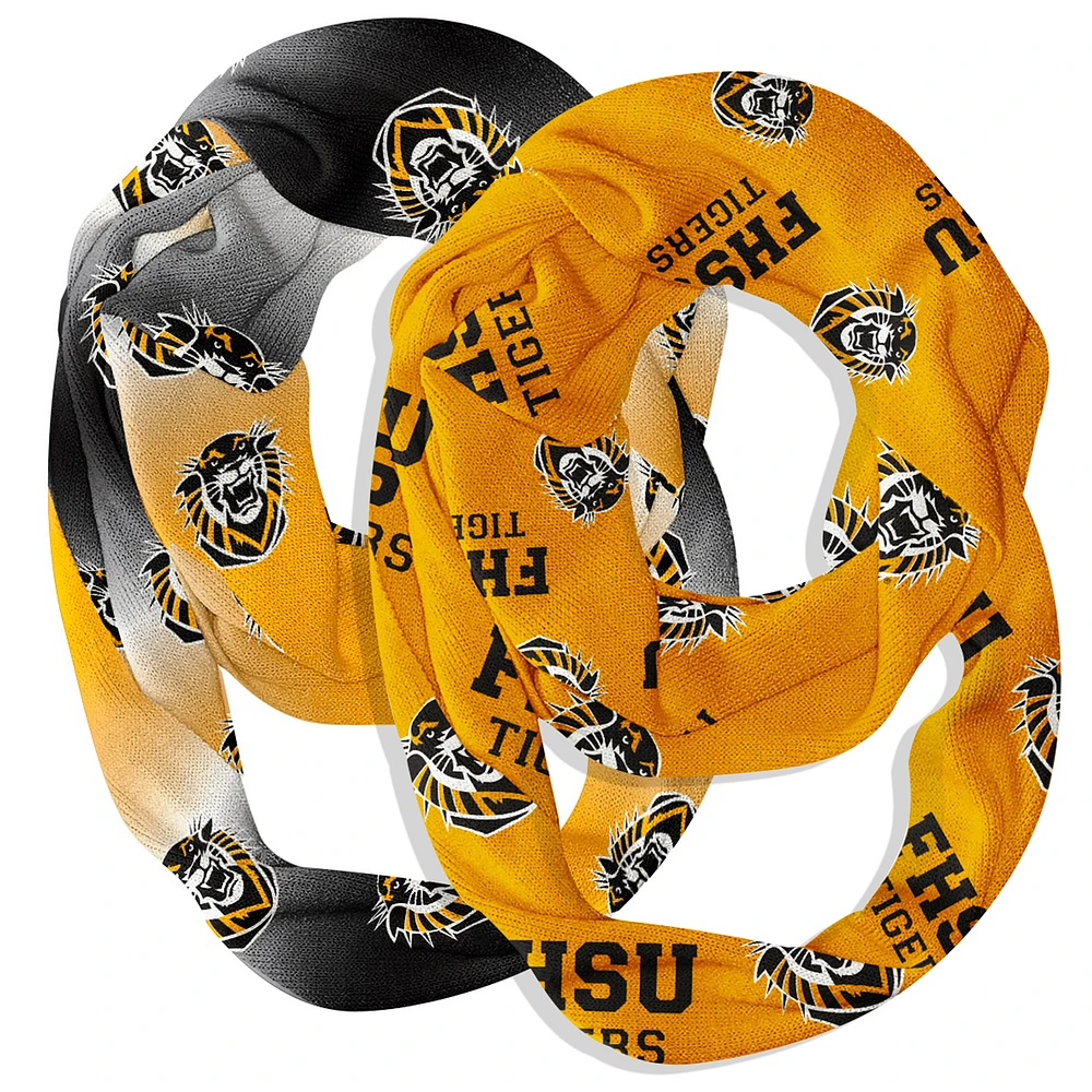 Vive La Fete Fort Hays State Tigers Two-Piece Infinity Scarves Set
