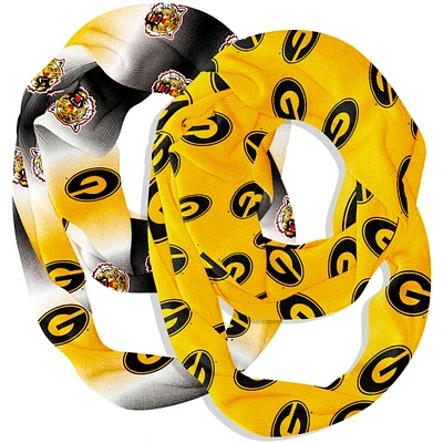 Vive La Fete Grambling Tigers Two-Piece Infinity Scarves Set