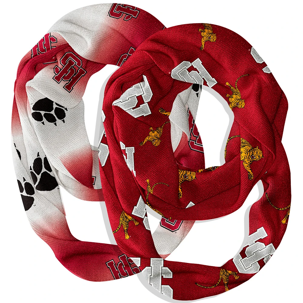 Vive La Fete Hampden-Sydney College Tigers Two-Piece Infinity Scarves Set