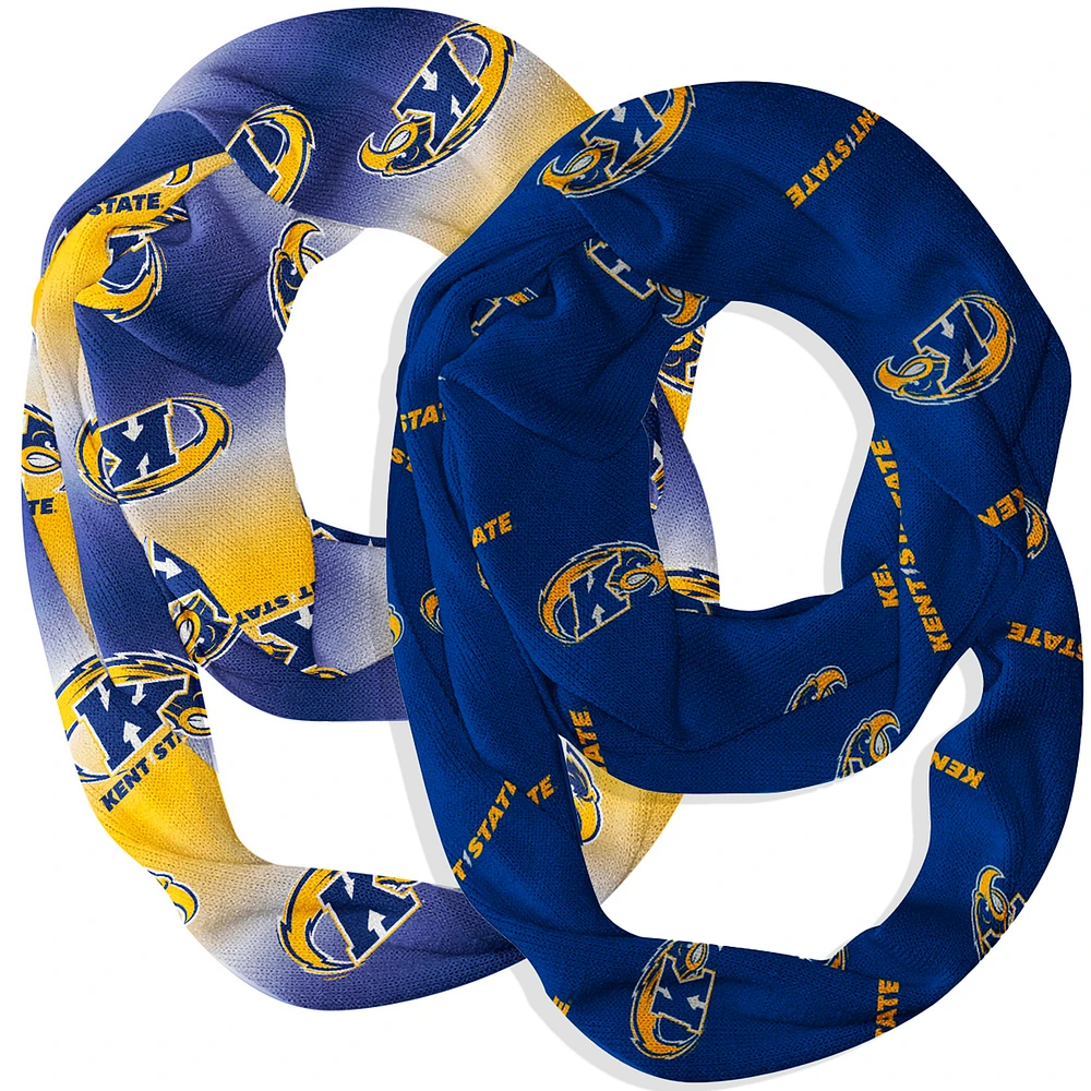 Vive La Fete Kent State Golden Flashes Two-Piece Infinity Scarves Set