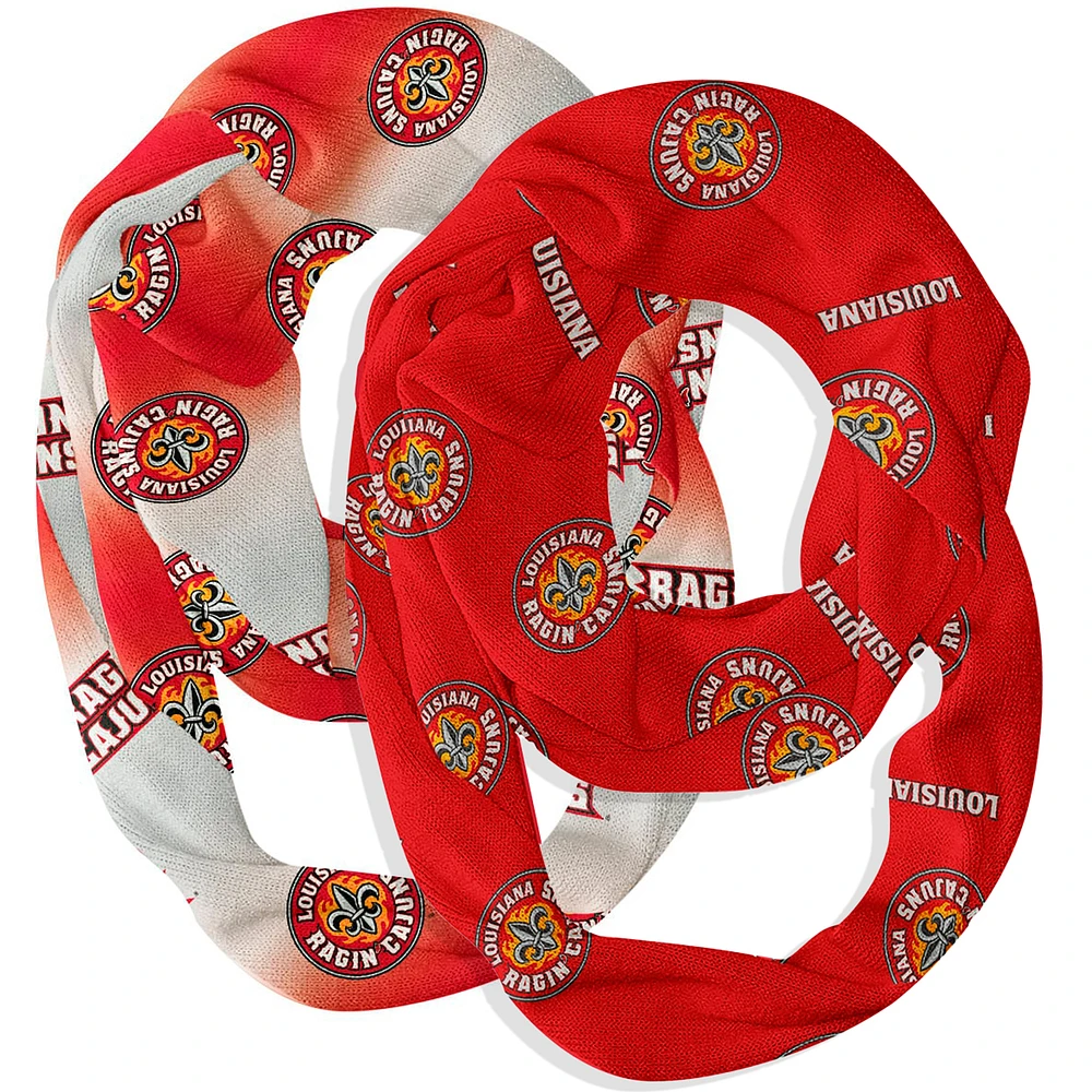 Vive La Fete Louisiana Ragin' Cajuns Two-Piece Infinity Scarves Set