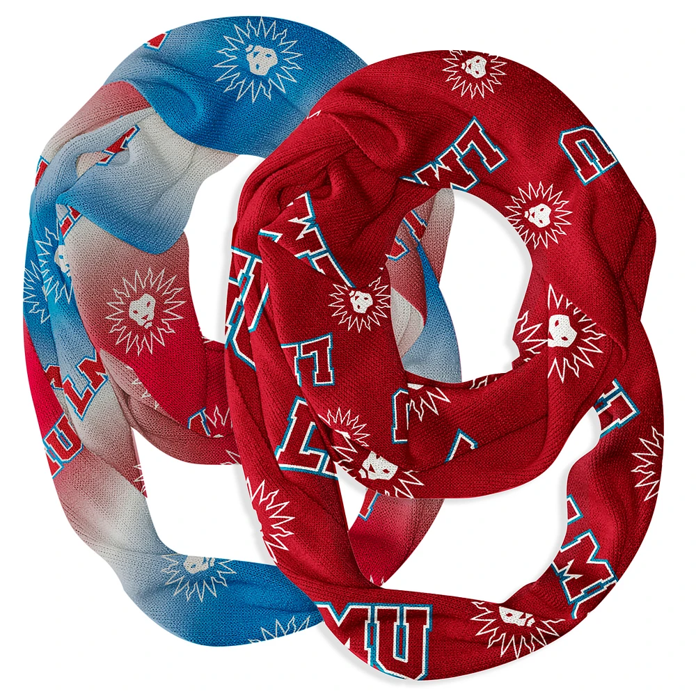 Vive La Fete Loyola Marymount Lions Two-Piece Infinity Scarves Set