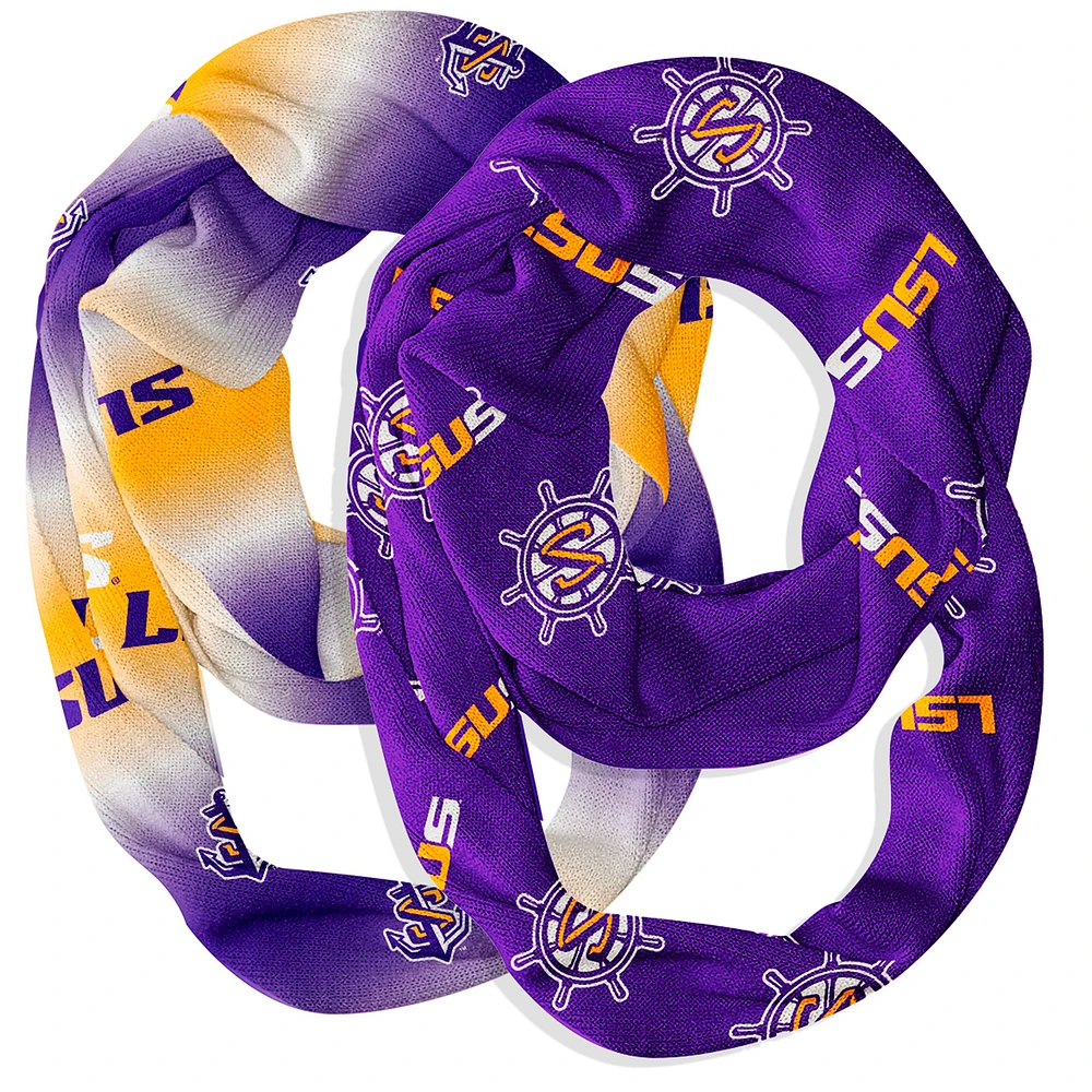 Vive La Fete Louisiana State Shreveport Two-Piece Infinity Scarves Set