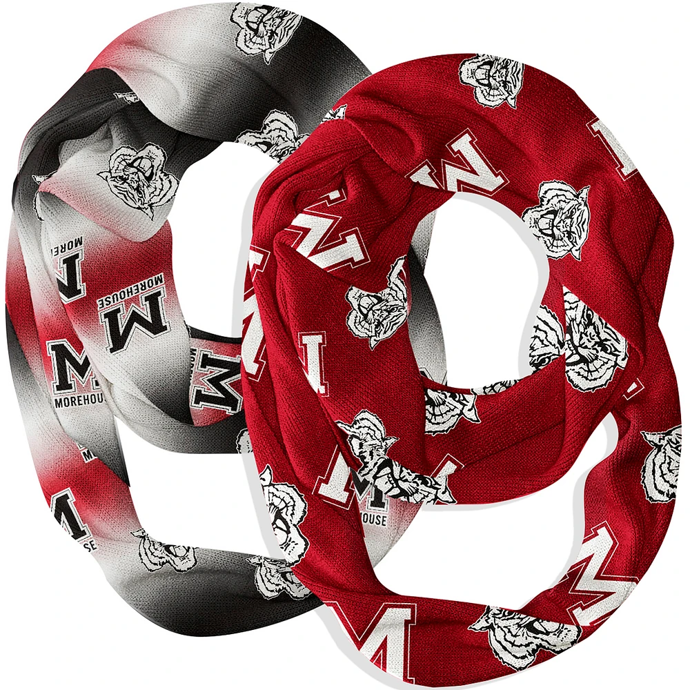 Vive La Fete Morehouse Maroon Tigers Two-Piece Infinity Scarves Set