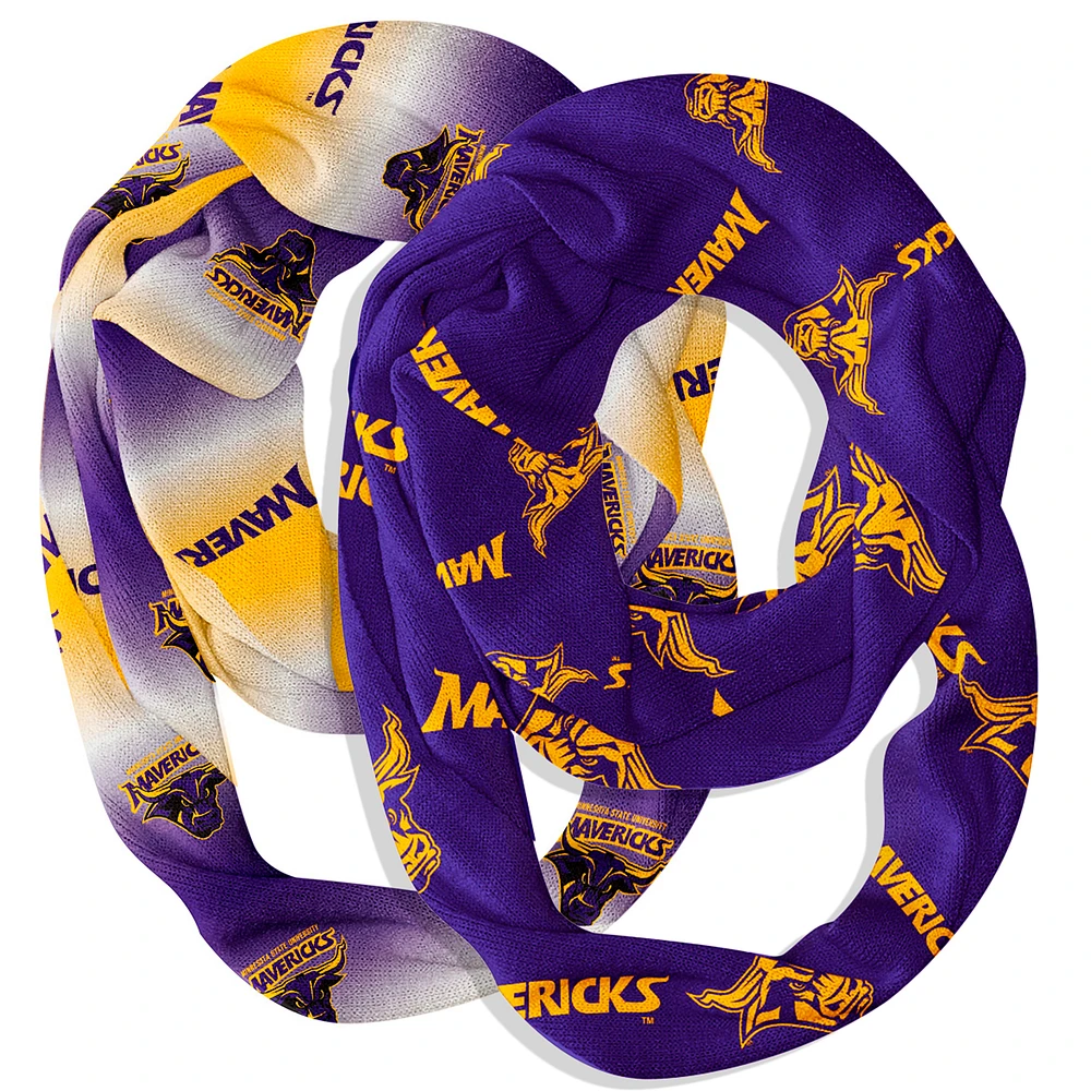 Vive La Fete Minnesota State Mavericks Two-Piece Infinity Scarves Set