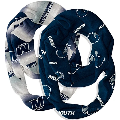 Vive La Fete Monmouth Hawks Two-Piece Infinity Scarves Set