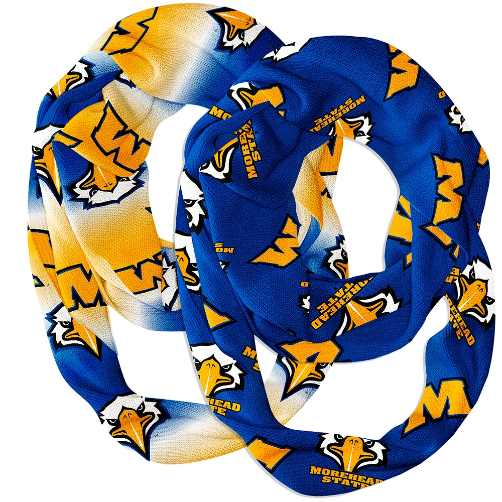 Vive La Fete Morehead State Eagles Two-Piece Infinity Scarves Set