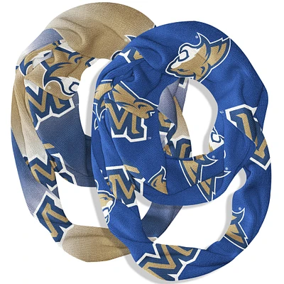 Vive La Fete Montana State Bobcats Two-Piece Infinity Scarves Set