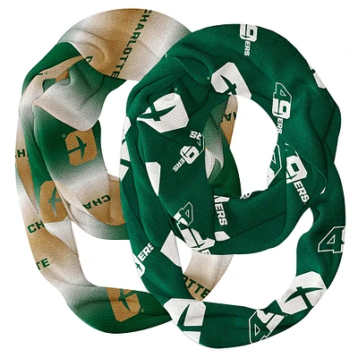 Vive La Fete Charlotte 49ers Two-Piece Infinity Scarves Set