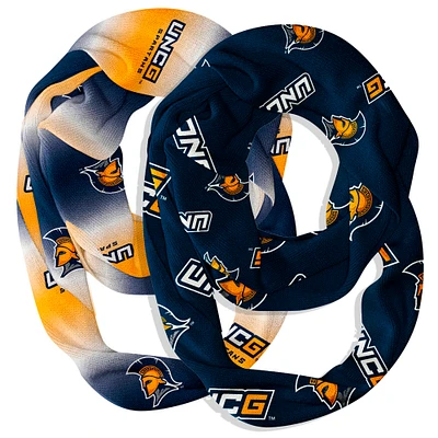 Vive La Fete UNC Greensboro Spartans Two-Piece Infinity Scarves Set