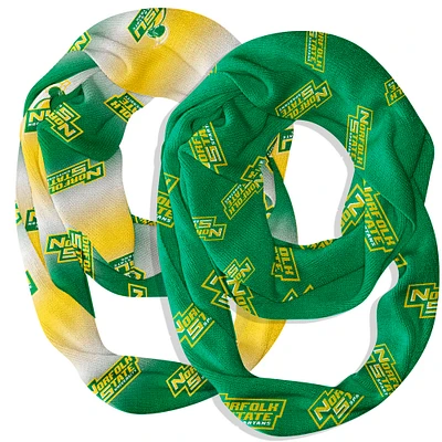 Vive La Fete Norfolk State Spartans Two-Piece Infinity Scarves Set