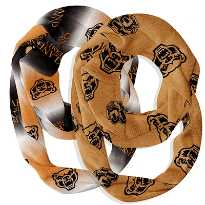 Vive La Fete Oakland Golden Grizzlies Two-Piece Infinity Scarves Set