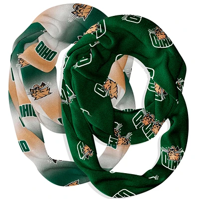 Vive La Fete Ohio Bobcats Two-Piece Infinity Scarves Set