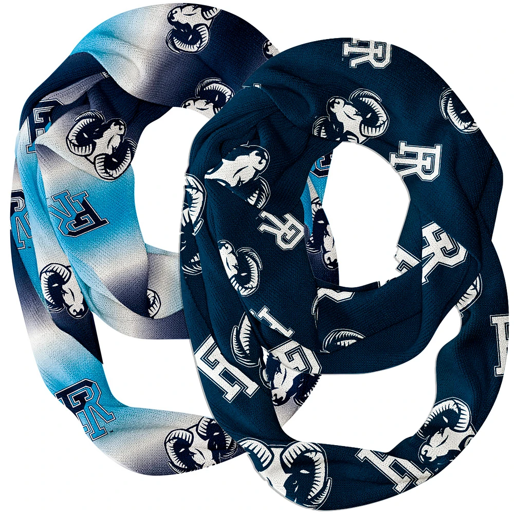 Vive La Fete Rhode Island Rams Two-Piece Infinity Scarves Set