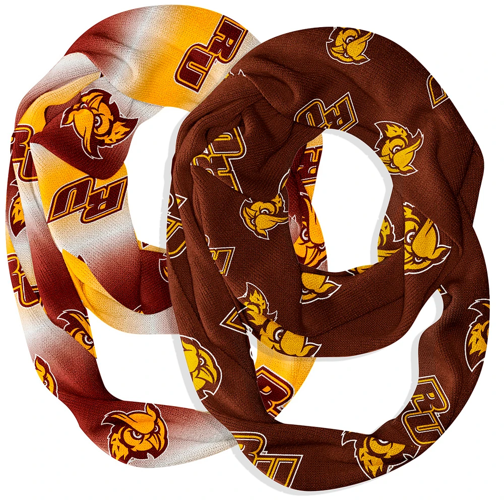 Vive La Fete Rowan Univ Owls Two-Piece Infinity Scarves Set