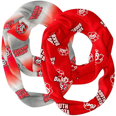 Vive La Fete South Dakota Coyotes Two-Piece Infinity Scarves Set