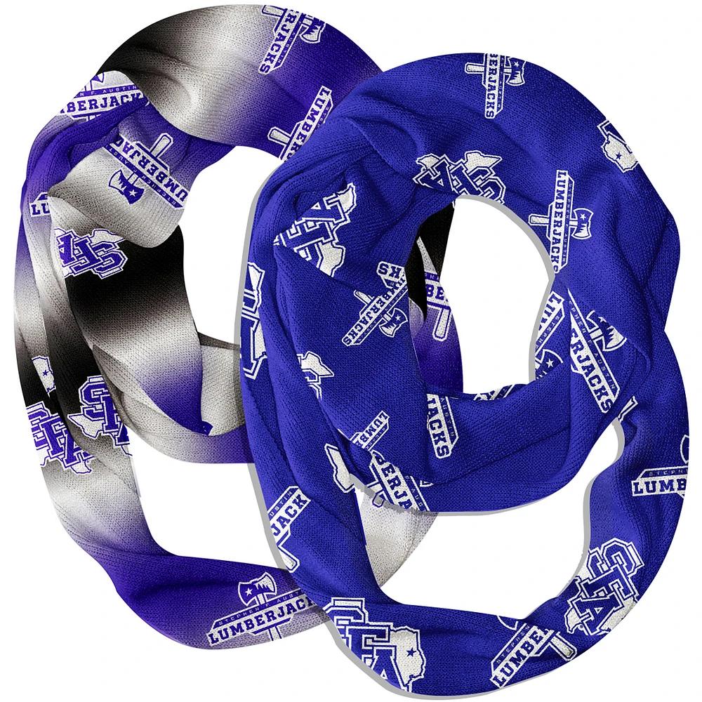 Vive La Fete Stephen F Austin Lumberjacks Two-Piece Infinity Scarves Set