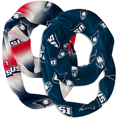 Vive La Fete Southern Indiana Screaming Eagles Two-Piece Infinity Scarves Set