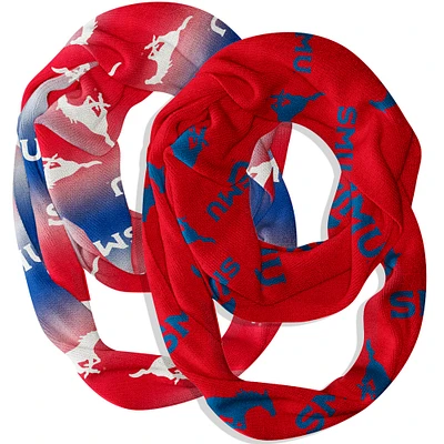 Vive La Fete SMU Mustangs Two-Piece Infinity Scarves Set
