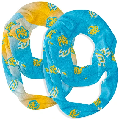 Vive La Fete Southern University Jaguars Two-Piece Infinity Scarves Set