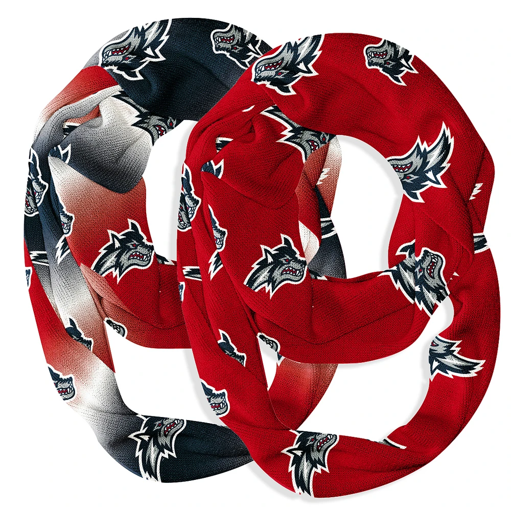 Vive La Fete Stony Brook Seawolves Two-Piece Infinity Scarves Set