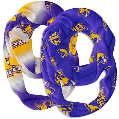 Vive La Fete Tennessee Tech Golden Eagles Two-Piece Infinity Scarves Set