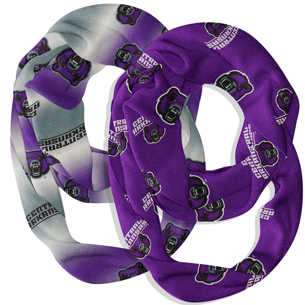 Vive La Fete Central Arkansas Bears Two-Piece Infinity Scarves Set